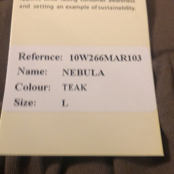 NWT Ethos Paris Nebula Tube Dress Or Skirt Teak Color - Picture 5 of 5